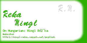 reka mingl business card